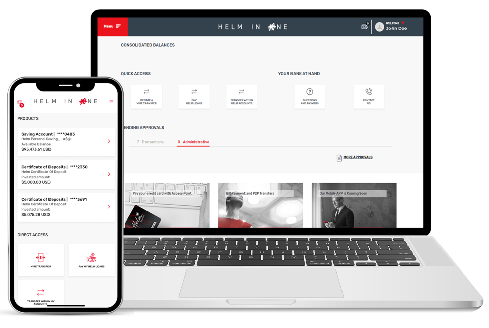 UX-Helm bank